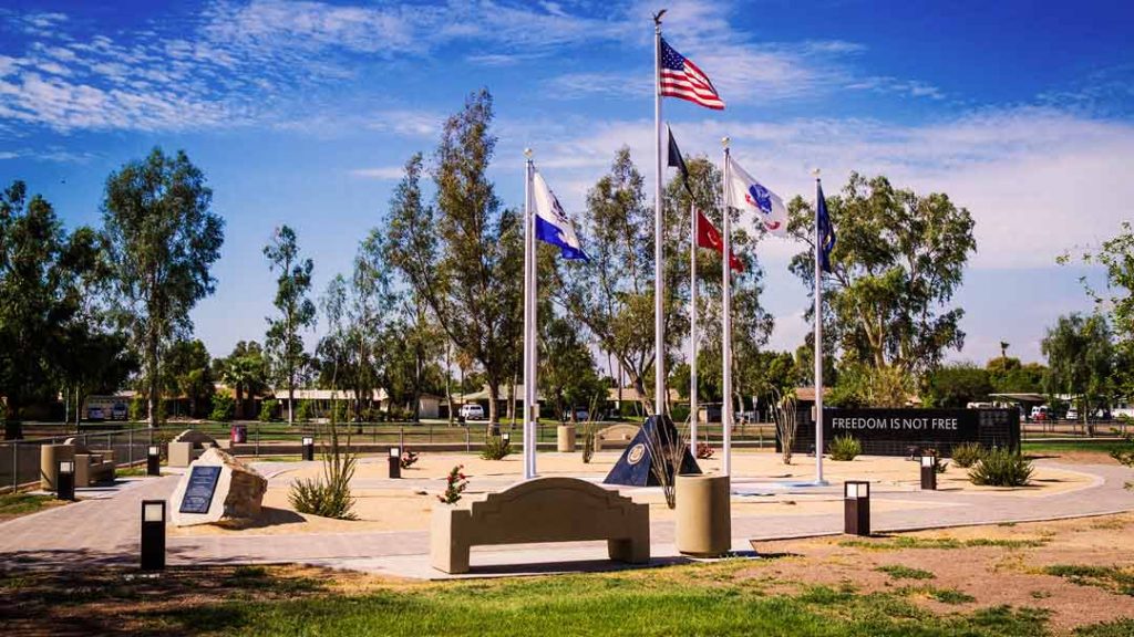 Veterans Memorial in Bucklin Park