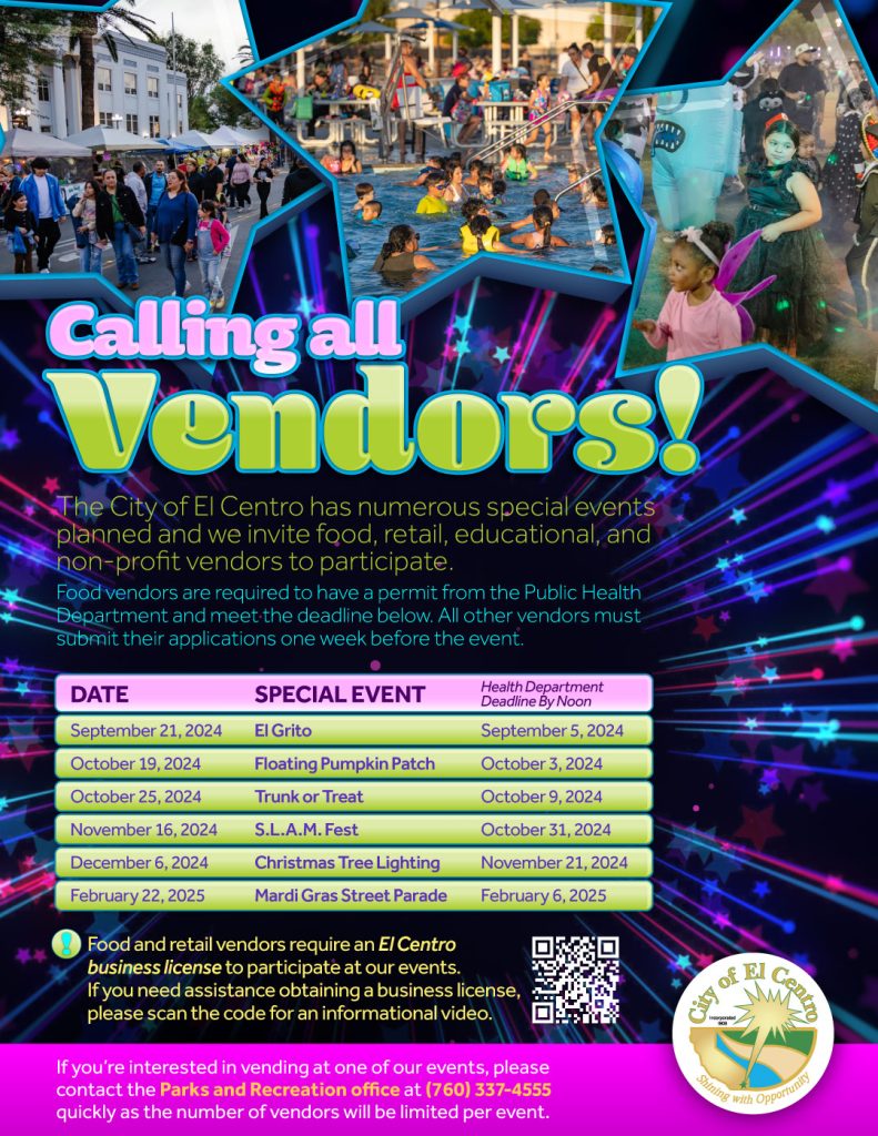 Calling All Vendors!