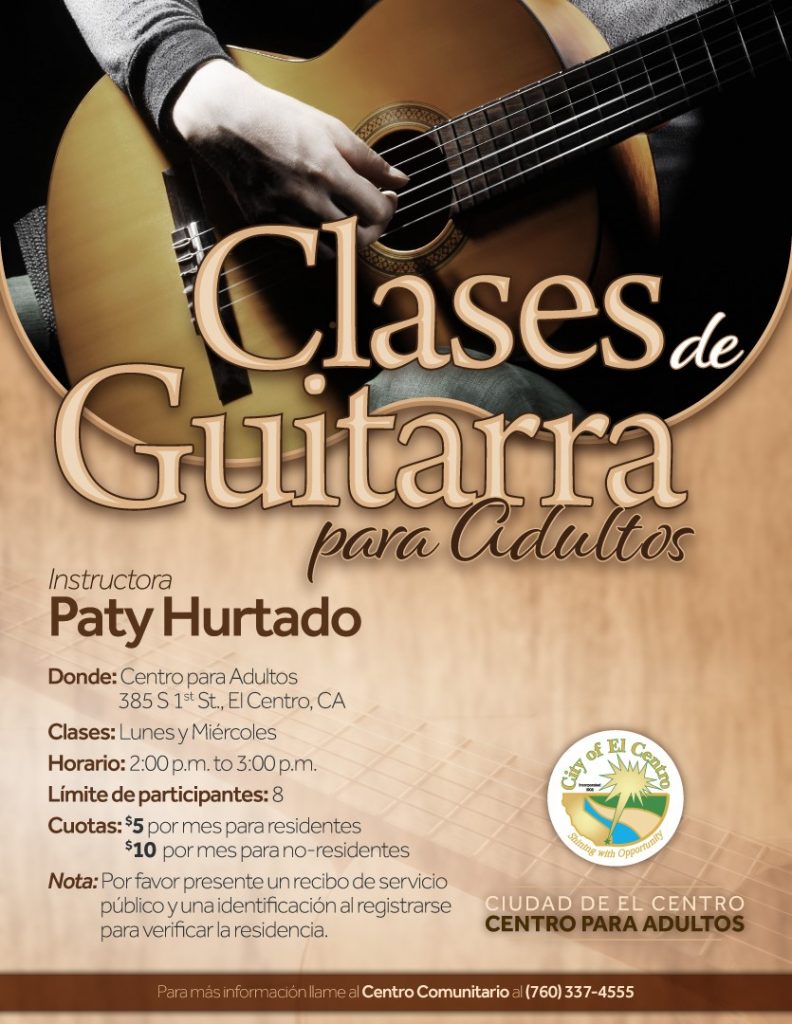 Guitar Class Spanish Flyer