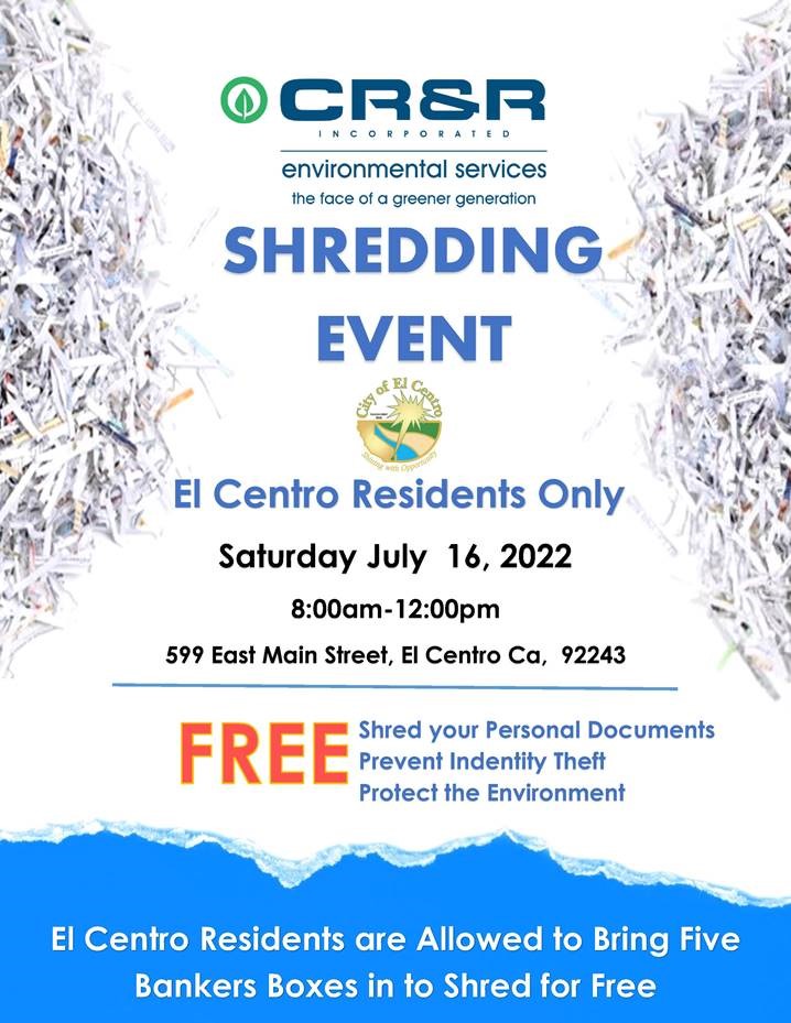 Free Shredding Events 2025 Junia Margery